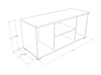 Parys 3 tv állvány méretrajz